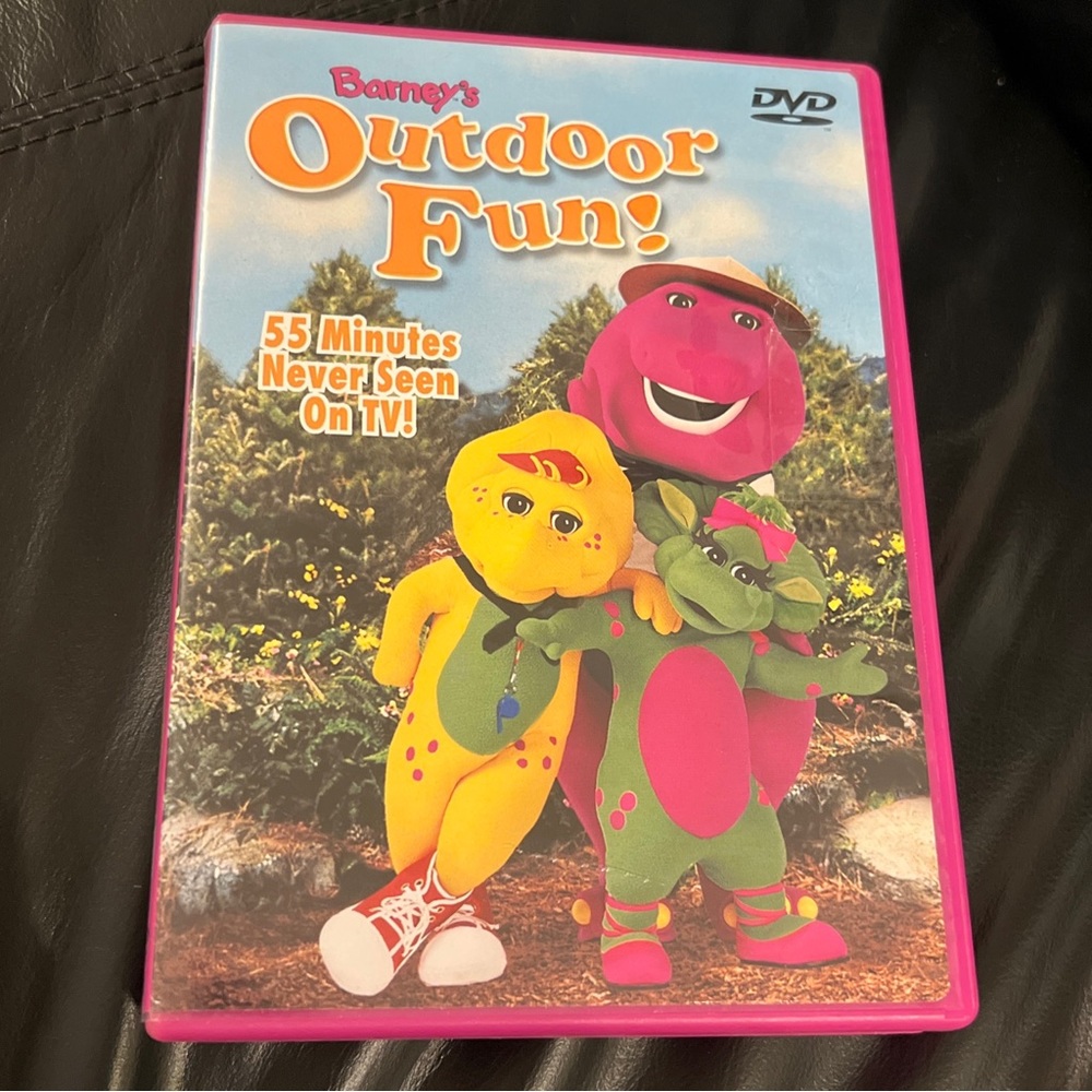 Barney DVD Barney's outdoor fun with case